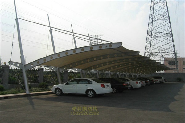 充電樁膜結(jié)構(gòu)停車棚